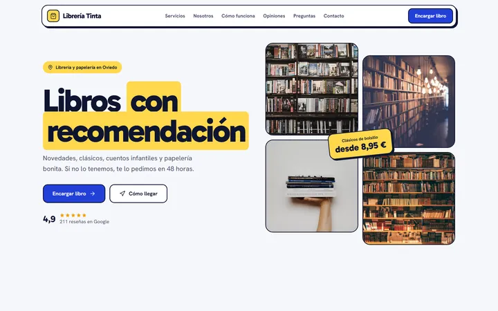 Librería Tinta · Tienda