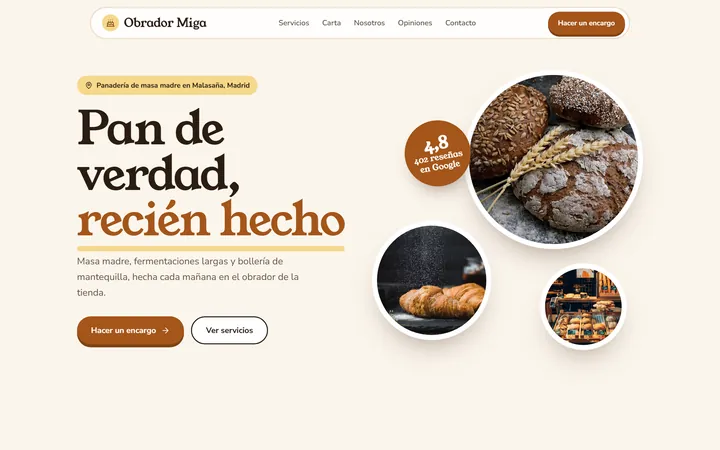 Obrador Miga · Panadería
